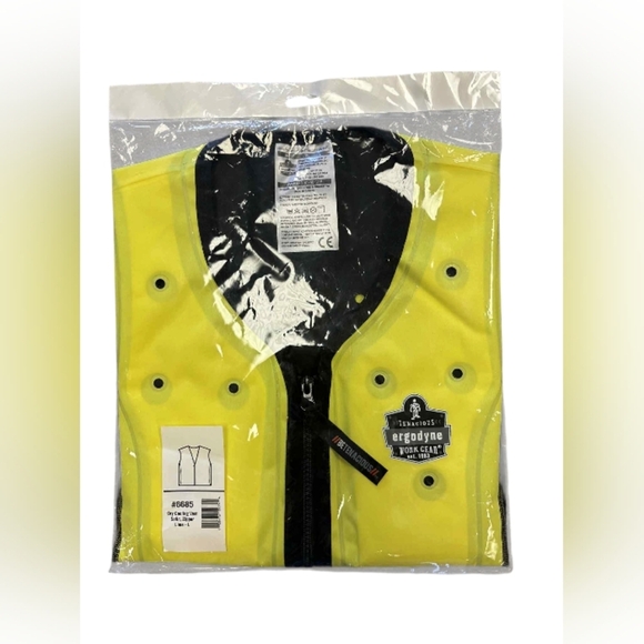 Ergodyne Chill-Its® 6685 Dry Evaporative Cooling Vests, Large, High Vis NWT - Picture 2 of 4